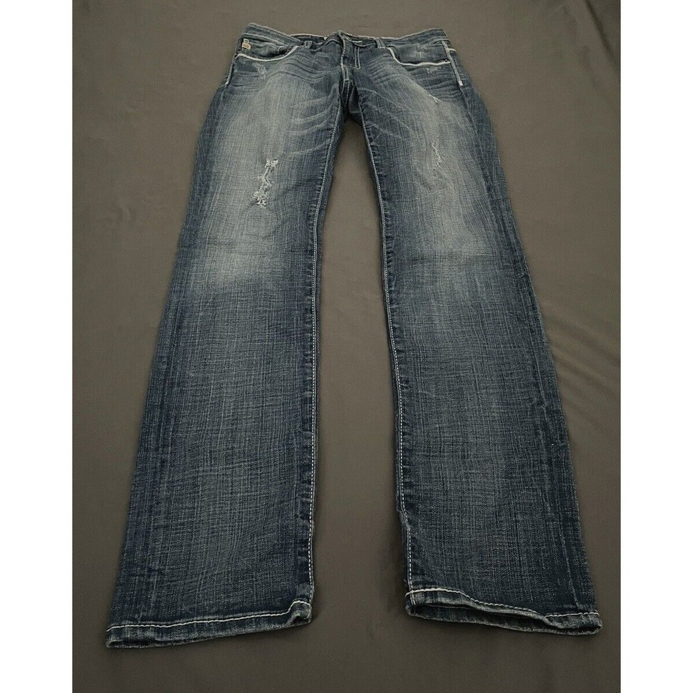 BigStar Womens SZ 26 L Med Wash Denim Casey K Skinny Low Rise Straight Leg Jeans - Picture 5 of 16